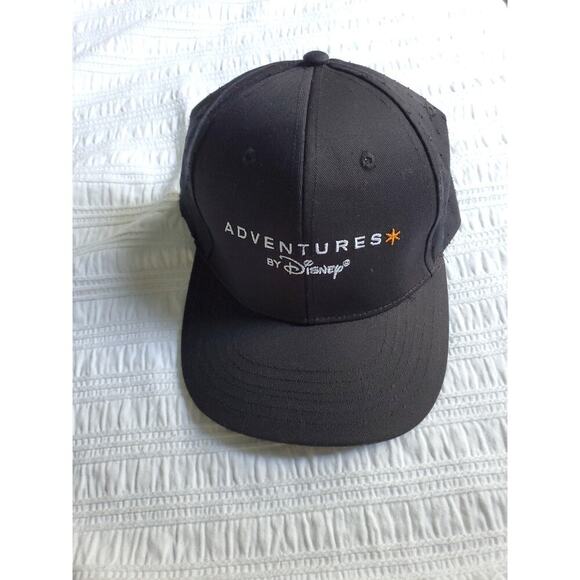 Disney Accessories - Adventures By Disney Black Baseball Cap Hat Adjustable New